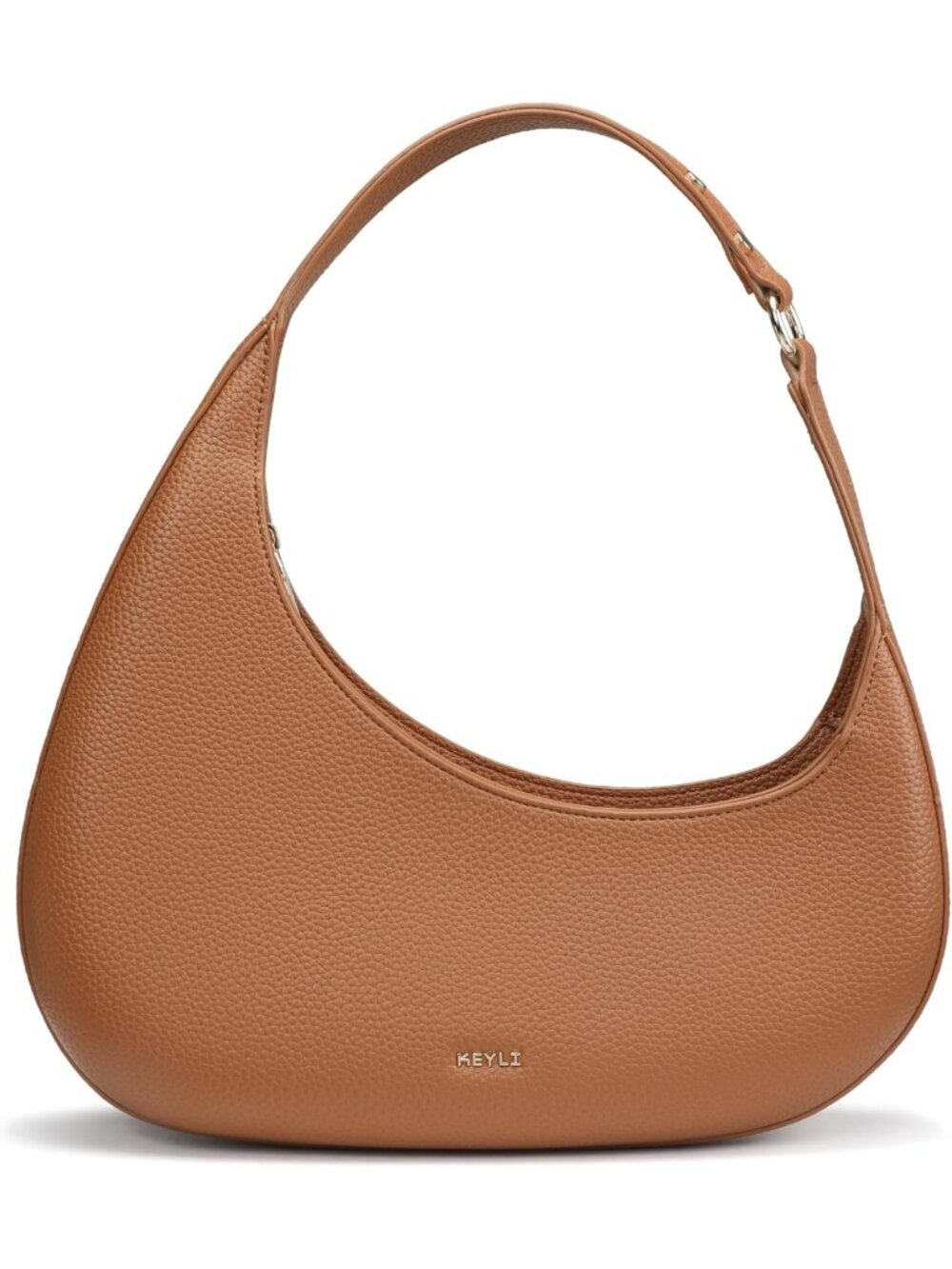 Trendy Casual Leather Shoulder Bag for Women - Lightweight Zipper Clutch Handbag